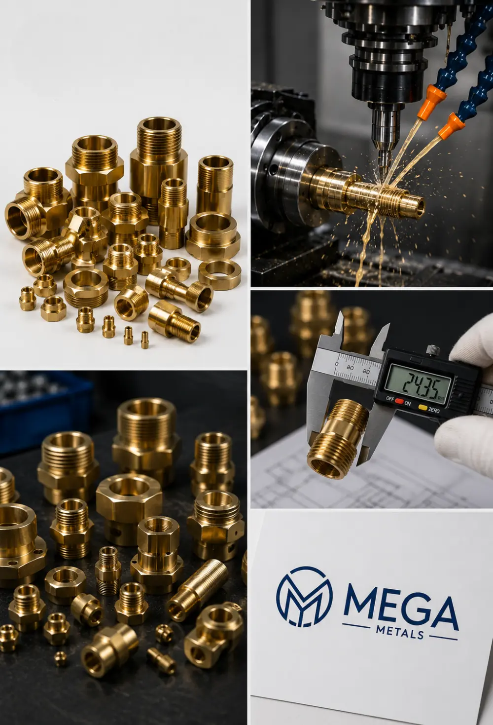  Mega Metals delivering precision brass manufacturing
                                    with advanced technology and superior quality