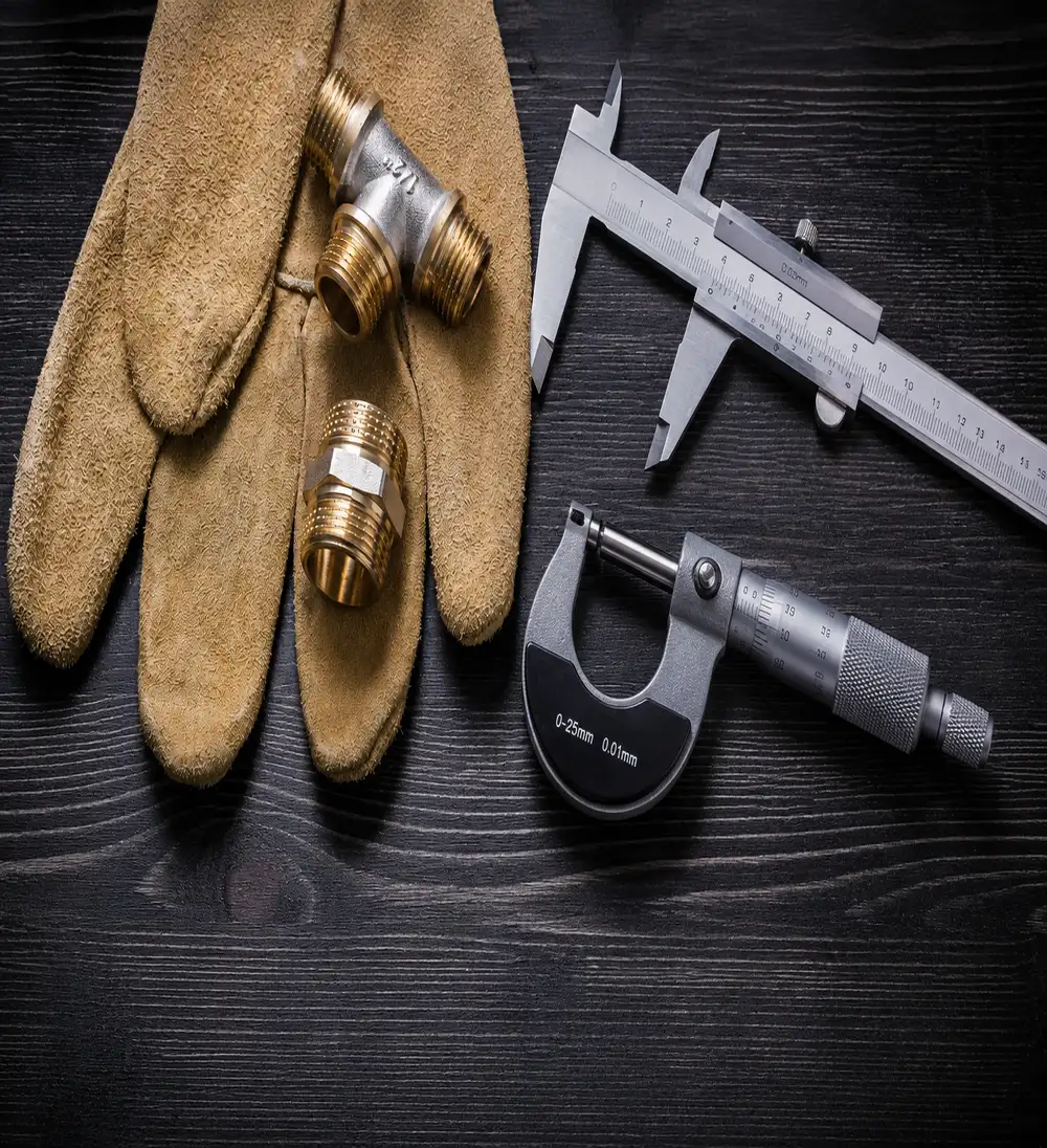 Advanced manufacturing equipment with workplace risk control for precision brass components