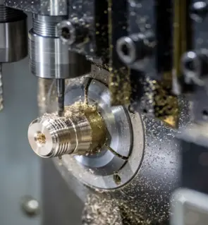 Precision CNC turning services for brass and metal components.webp