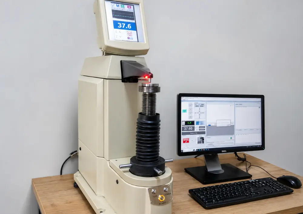 Mitutoyo Digital Hardness Tester for Brass Components Quality Assurance