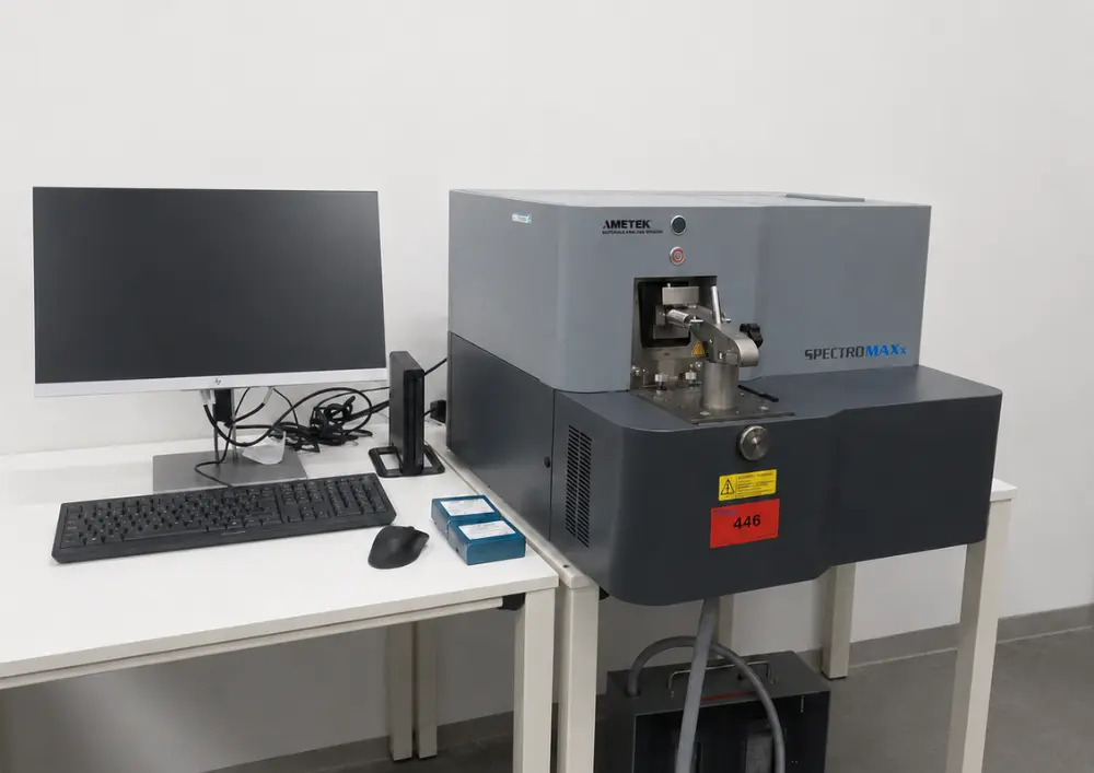 Spectro Machine for Brass Material Composition and Quality Testing